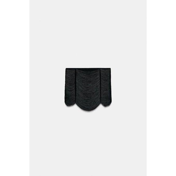 ZARA FRINGED MINI SKIRT - Picture 6 of 7